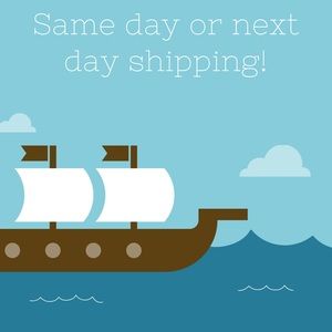 Same day to next day shipping!